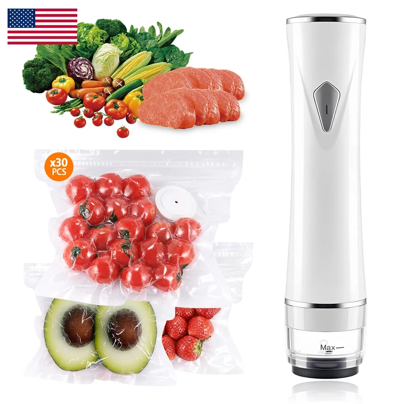Cassadra Compact Handheld Vacuum Sealer For Food Cordless Portable Food Sealer