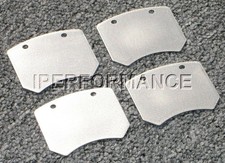Titanium Brake Pad Shim Heat Shield Set for Morris Mini Cooper S, GT 63-73; Fr