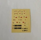 Vintage Original 2009 G.I. Joe Cobra Sting Raider Vehicle Decal Sticker Sheet