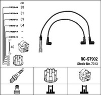NGK ZüNdleitungssatz 7313 FüR VW Skoda Seat Lupo 6E1 Felicia Arosa Ibiza Polo 3