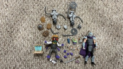 TMNT Ninja Turtles NECA Shredder Baxter Stockman Roadkill Rodney Villains Lot