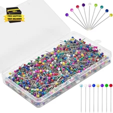 1000PCS Multicolor Sewing Pins for Fabric, Straight and Quilting Pins,Jewelry DI