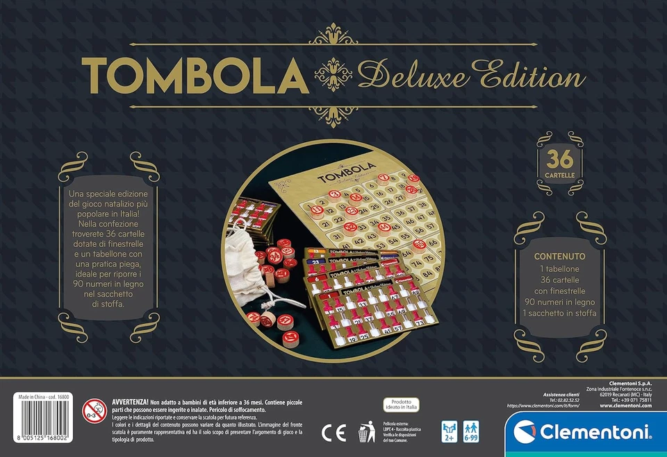 - 16800 - Tombola Deluxe - Gioco Da Tavolo, Gioco Di Società per Tutta La Famigl - Immagine 3 di 4