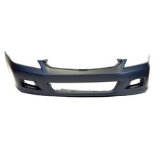 Primed Front Bumper Cover For 2006-2007 Honda Accord Sedan Ex Lx Se Hybrid. Pfr