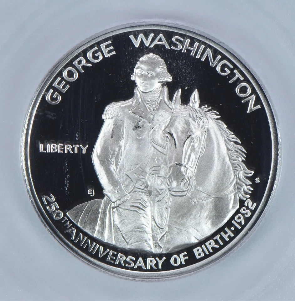 1982-S George Washington Commemorative Half Dollar PR70 DCAM ICG *5281 - Image 3 of 4