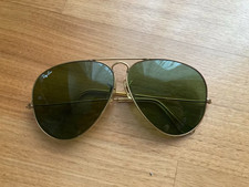 Ray Ban Aviator Gold Pilotenbrille G15 Bausch & Lomb USA B&L Vintage