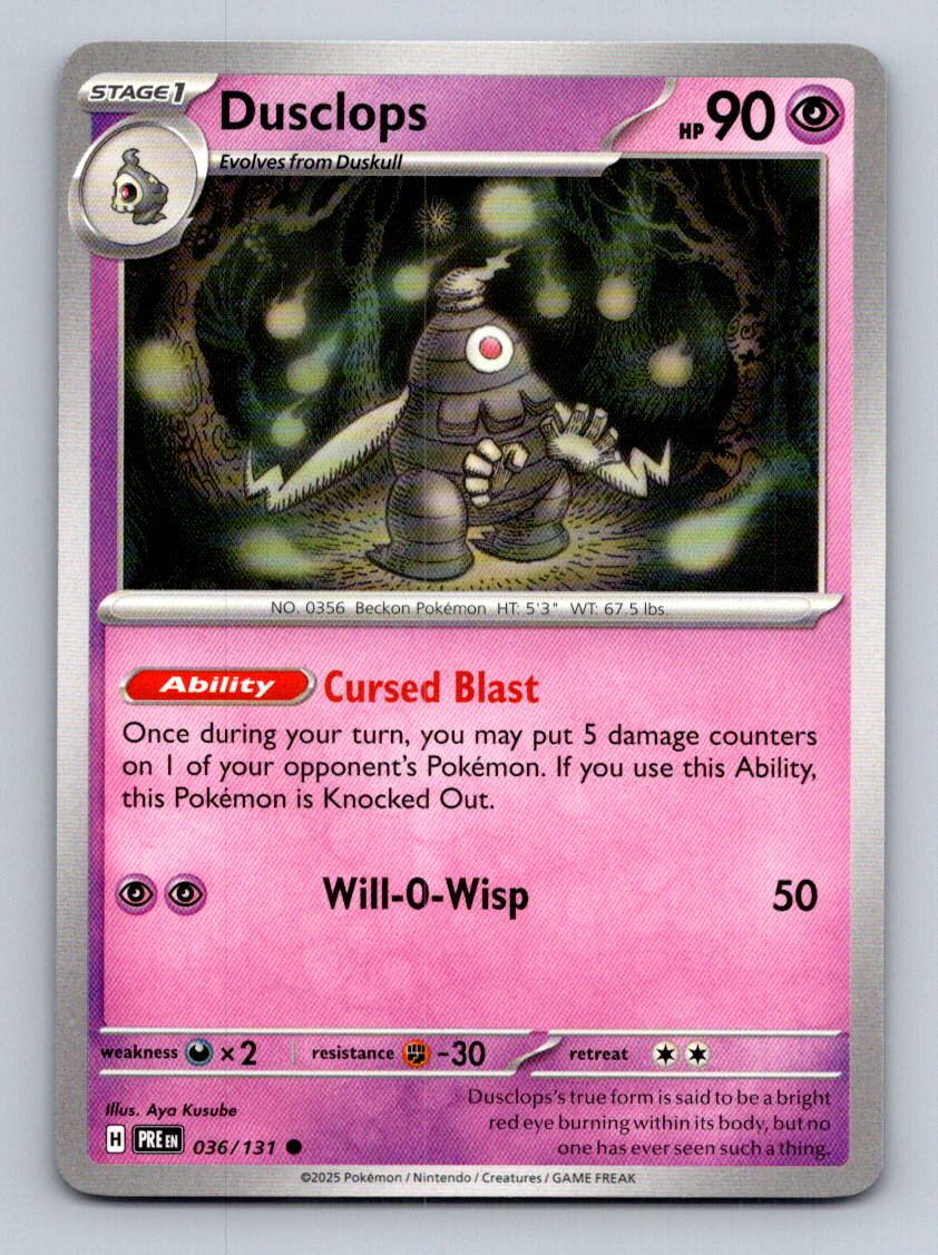 Dusclops 036/131 PRE -PKMN TCG- LP