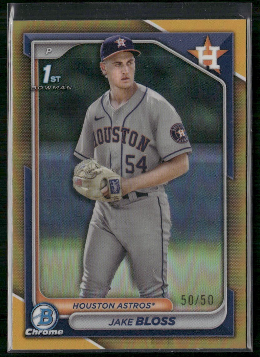 2024 Bowman Chrome #BCP-189 Jake Bloss Prospects Gold Refractors #/50