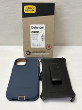 New OtterBox Defender Drop+ iPhone 14 Plus - Black /Navy Case (E15)