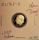 2021 S Roosevelt Dime .999 Fine SILVER Proof Coin FROSTY Roosie GEM FDR NICE