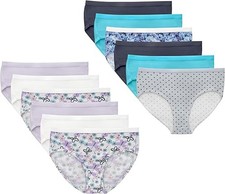 Hanes Big Brief Underwear for Girls, Assorted, 12-Pack 16