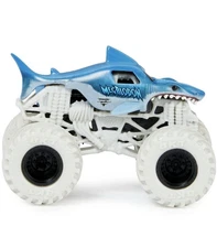 Monster Jam Megalodon Series 1 Black Wheels White Tires 1:64 Monster Truck