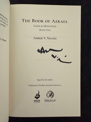 Fairyloot Gods And Monsters Trilogy Book Of Azrael Amber V Nicole