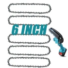 6 Inch Chainsaw Chain 5 Pieces Replacement Chains for All 6-inch Cordless Ele...