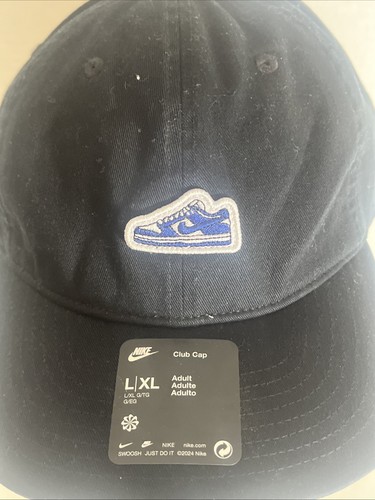Nike Club Dunk Low Mütze Erwachsene verstellbar unstrukturiert Schuh Logo schwarz L/XL H19 - Bild 2 von 6