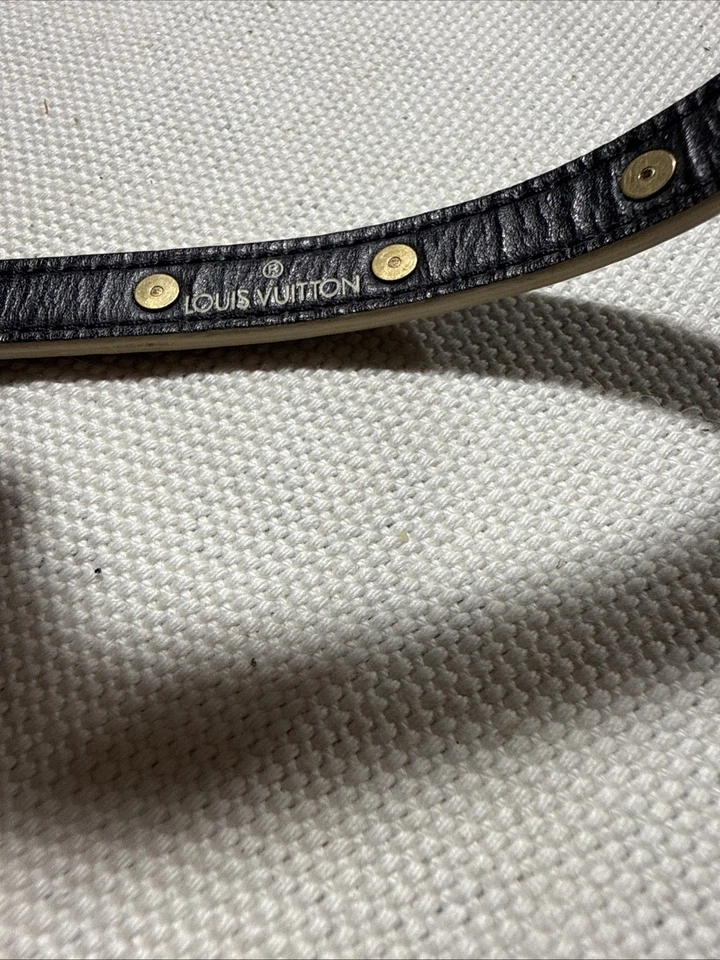 Brazalete Louis Vuitton Blasle Dubretour Suhari Cuero Negro Dorado # SN0014 Foto 4 de 4