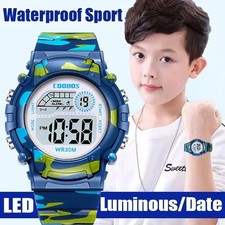 Kids Digital Watches for Boys Girls LED Sports Waterproof Wrist Watches Children
