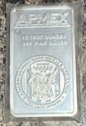 10 Troy Ounces APMEX Silver Bullion Bar  .999 Fine Silver