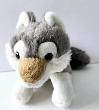 Wild Republic Timber Wolf Plush 5” Mini Stuffed Animal