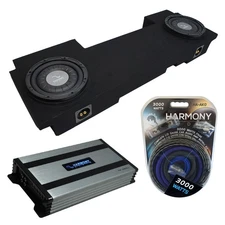 02-13 Chevy Silverado HD Crew Truck Harmony F124 Dual 12" Sub Box & HA-A800.1