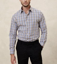 NWT BANANA REPUBLIC MEN  s ATHLETIC-FIT DRESS SHIRT  Size M Medium  75