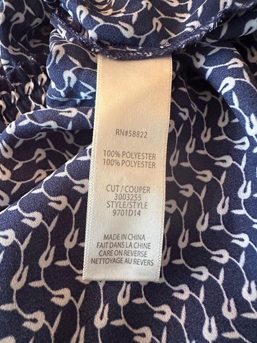 Gorgeous Max Studio blue white print long Asymmetrical Hem Skirt size L. - Picture 3 of 10