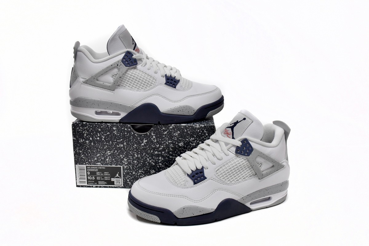 Size 10 - Jordan 4 Retro Mid Midnight Navy for sale online | eBay