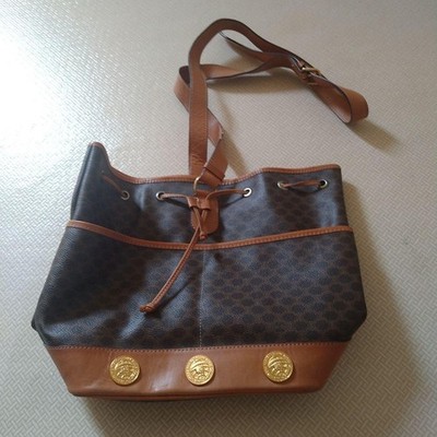 Celine Women Bag Shoulder Retro Bucket Limited Edition VHTF Designer Elegant Sty