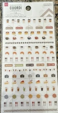 Japanese Stationary Daily Schedule Sticker Sheet Coordi Coffee, Tea, Cake