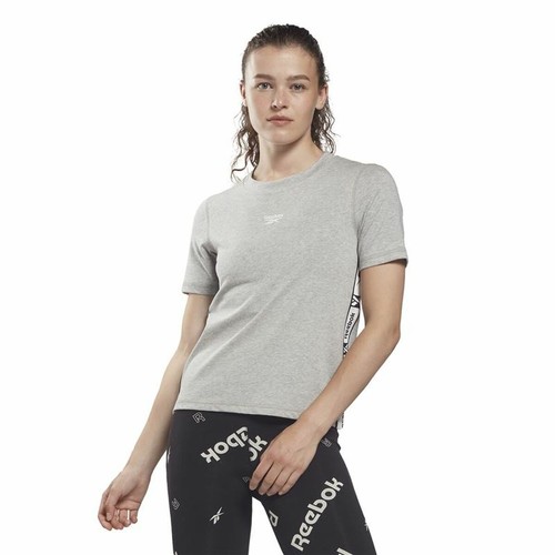 Camiseta de Manga Corta Mujer Reebok Tape Pack Gris - Imagen 2 de 7