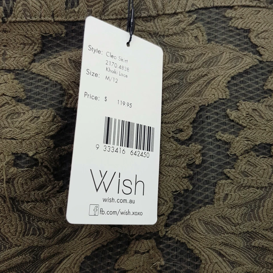 [DESEO] Falda Cleo de encaje caqui para mujer NUEVA + ETIQUETAS PRECIO DE VENTA SUGERIDO POR EL FABRICANTE $119,95 | Talla M o AU 12 Foto 3 de 4