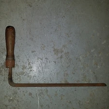 Nicholson Standard superior curved cut course antique file right angle handle