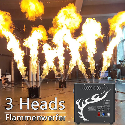 Flammenprojektor 300W Flammenwerfer Jet Flame Fire Maschine DMX Halloween Xmas