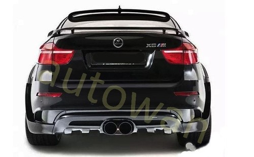 2PCS Unpainted Rear+Roof Spoiler Wing ABS for 2008-2014 BMW X6 E71 E72 - Picture 3 of 5