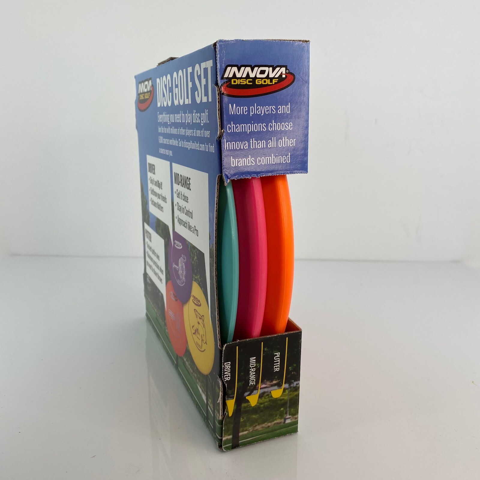 Disc Golf Innova Starter Set Putter Driver MidRange Orange Pink Teal