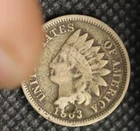 1863  Indian Head Cent Good G Coin, 1021