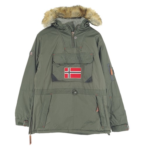 Parka Anorak Geographical Norway Para Hombre Verde Ja9 Talla M