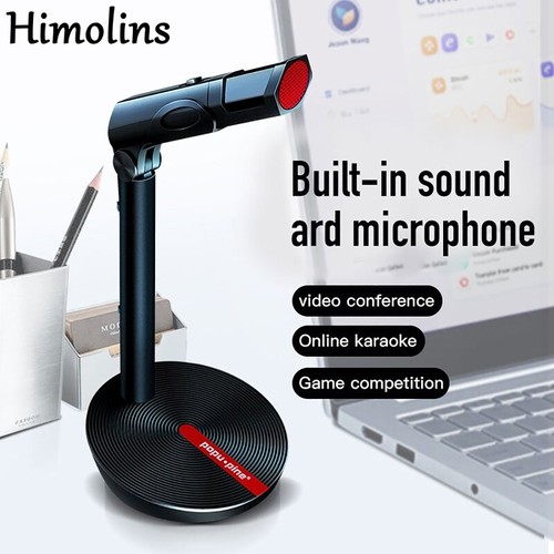USB 3.5MM Desktop Microphone Video Plug and for Play Omnidirectional - Afbeelding 2 van 11