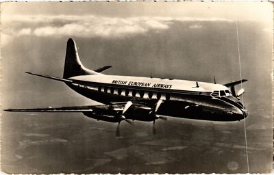 PC AVIATION AIRCARFT VICKERS ARMSTRONGS VISCOUNT 700 REAL PHOTO (a42294)