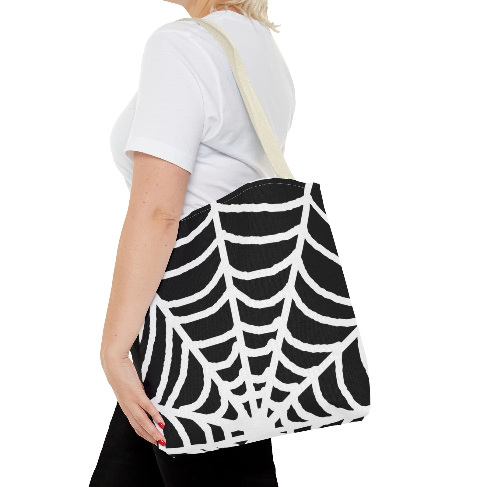 Halloween Spiderweb Tote Bag