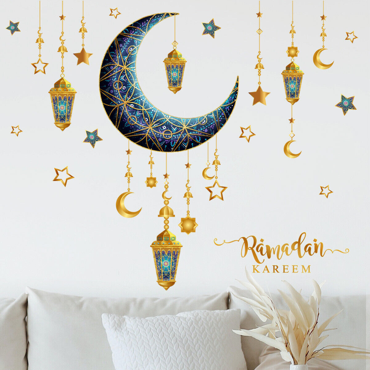 Eid Mubarak Wall Stickers Ramadan Decor For Home Islamic Ramadan Kareem  Muslim