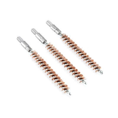 3 X 3 inch Bronze Bristle Bore Brush .243 cal 8x32 Thread for Gun Cleaning Rod