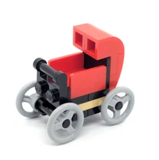 LEGO Minifigure Red Stroller - Baby Boy Girl Infant Sitter Shower 10255 Pram (ac