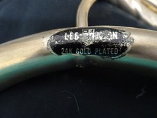 4 PERFECT LEE ROWAN 24K GOLD PLATED HANGERS-HEAVY DUTY-SOLID-MID-CENTURY RETRO