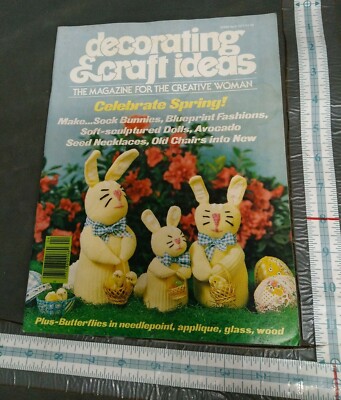Decorating & Craft Ideas April 1977 Easter Sock Bunny His & Her Safari Jackets