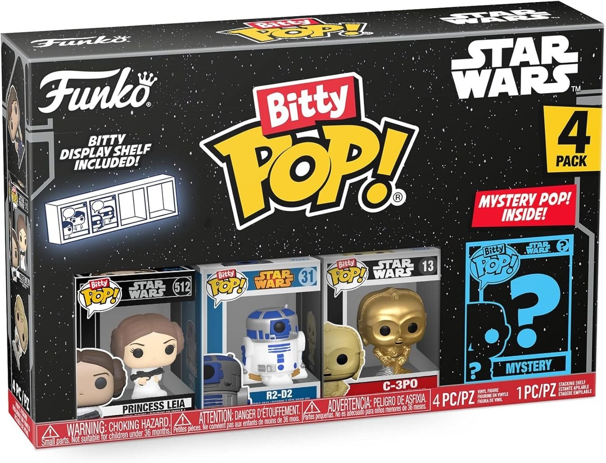 Funko Bitty POP: Star Wars Princess Leia, R2-D2, C-3PO & Mystery