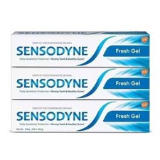 Sensodyne Toothpaste Fresh Gel for daily sensitivity protection 150 gm x 3