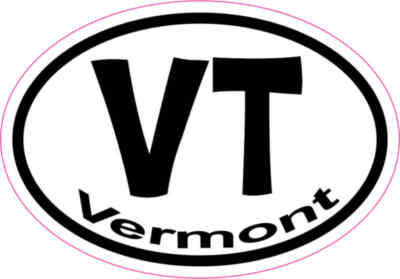 3X2 Oval VT Vermont Sticker Vinyl State Vehicle Window Stickers Car ...