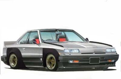 Rare kit Aoshima 1/24 Grachan '89 Series R30 Skyline 鉄仮面 from