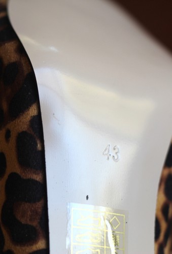 Megnarcm Pointed Toe Heels, Leopard Print, NARROW Fit, Sizes EU 43, 44, 46 - Picture 5 of 15